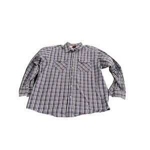 Ariat Pro Series Long Sleeve Snap Shirt Mens Xl Plaid